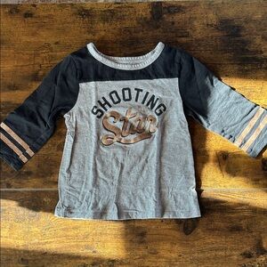 OshKosh B'gosh Gray and Black Shooting Star Tee